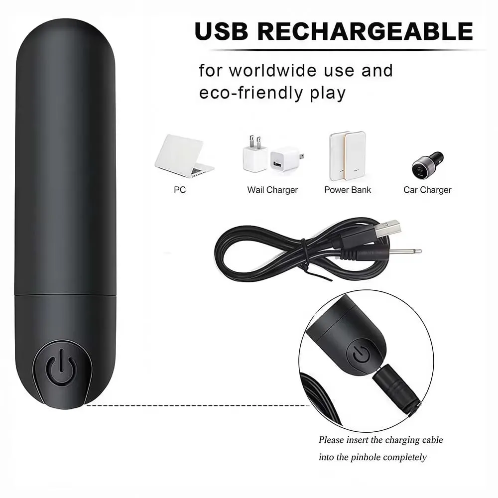 USB töltő, 10 sebességes mini golyós vibrátor, újratölthető vezeték nélküli vibrációs anális csatlakozó csiklóstimulátor felnőtt szexuális játékok nőknek — image 3