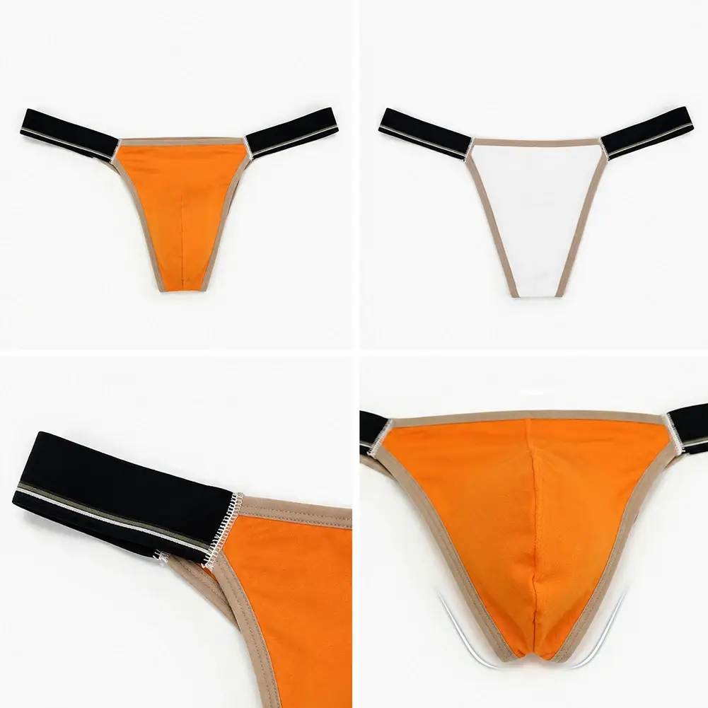 Breathable Low Waist Men Ice Silk Thongs Thin Underpants Men's Panties Lingerie Underwear Male Briefs Male Thongs — image 9