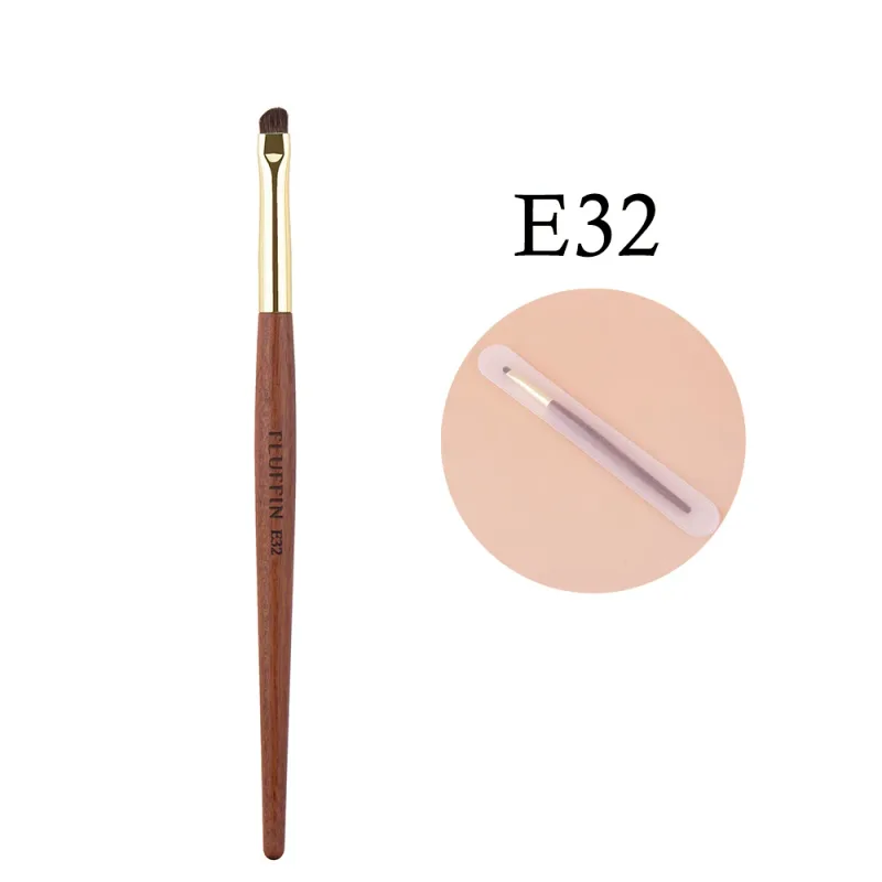 Professional Horse Hair Eyeshadow Crease Blending Brush Eyeliner Smudge Makeup Tool Rosewood Handle Copper Pipe Eye Brushes — image 10