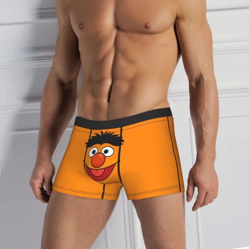 S-Sesames Streets Tango Elmo & Grover 속옷 남자 반바지 팬티 Funny Boxershorts 품질 세관 특대 팬티 — image 7