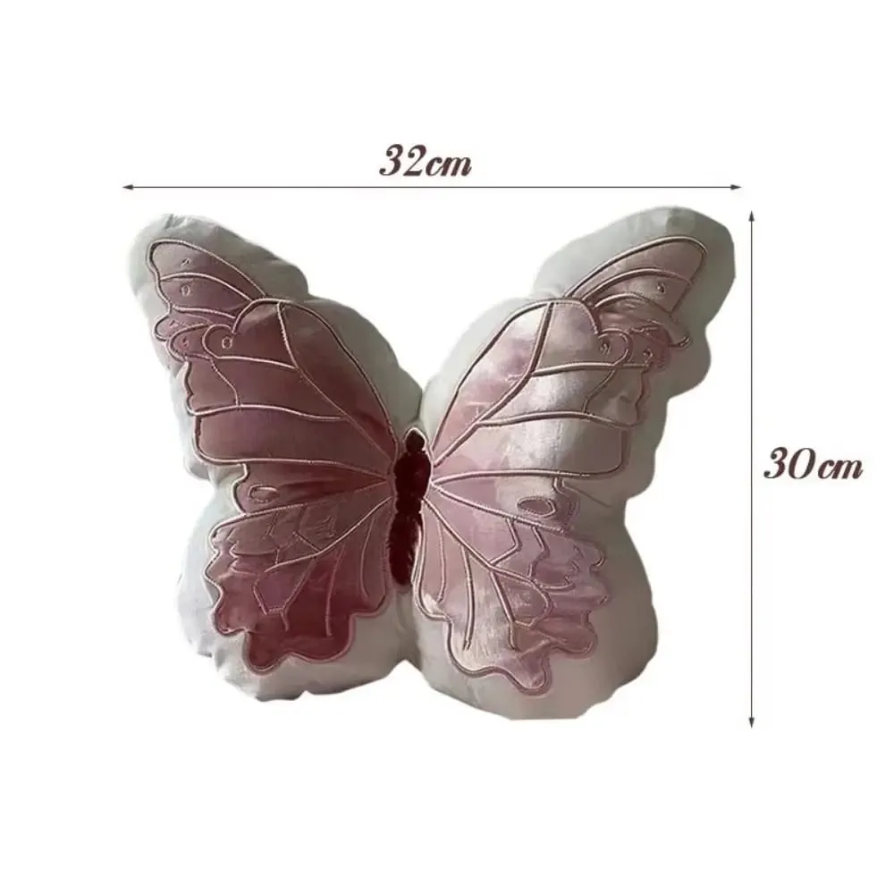 New Cute Butterfly Pillow Fashion Soft Toy Throwing Pad Christmas Gifts Girl Pink Toy Bedhead Pillow