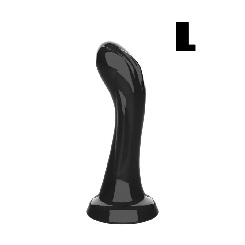 Curved Realistic Dildo with Strong Suction Cup Soft Flexible G-Spot Sex Toy for Women Men Black Purple Clear Lifelike Dillo