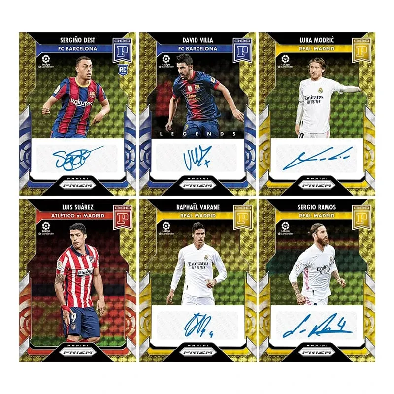 Panini Style DIY Card Set: Neymar CR7 Modrić & Ansu Fati Ultimate Football Gift for Fans Premium Signature Collector Cards