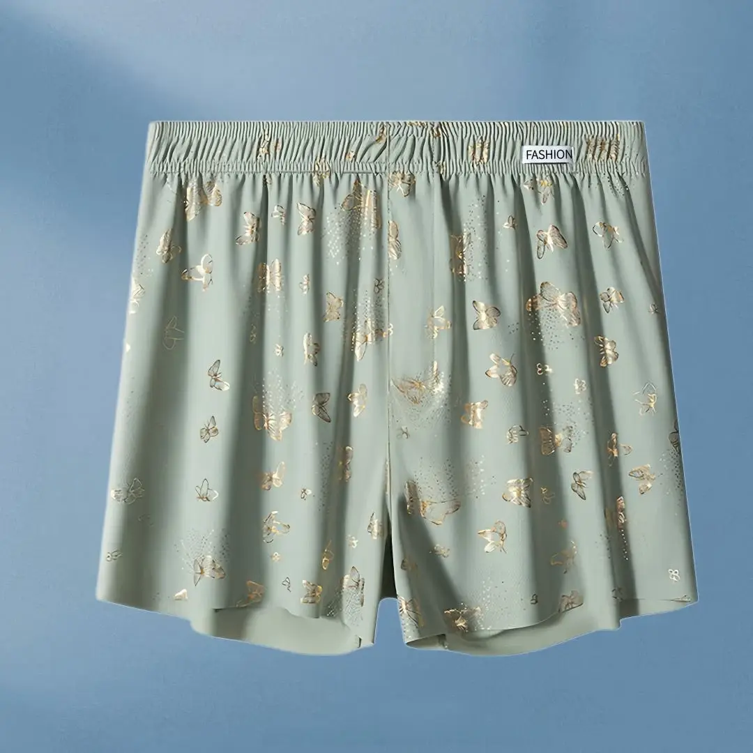 4-Piece Butterfly Print Men's Personalized Aro Pants, Loose And Breathable Casual Underwear, Men's Fashionable Boxer Shorts — image 6
