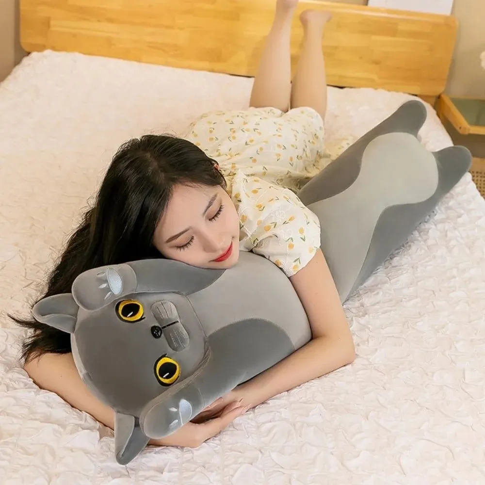 น่ารัก 50/70 ซม.ตุ๊กตาแมวของเล่นยาวน่ารัก Sleeping โยนหมอนนุ่มตุ๊กตาสัตว์สร้างสรรค์ตกแต่งบ้าน — image 3