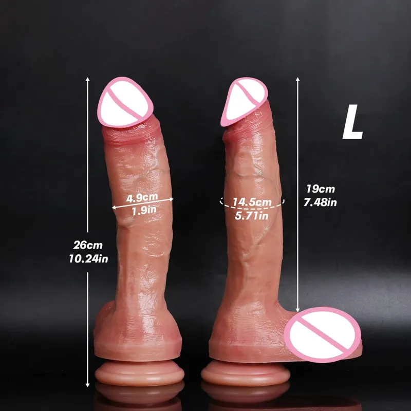 Oversized Soft Realistic Thick Dildo Gay Sex Toy for Women Suction Cup Big Dick Anal Plug Vaginal Masturbators Silicone Penis — image 11