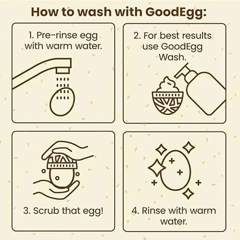 Silicone Egg Washing Brush Specialized Egg Cleaner Tool Flexible Food Grade Scrubber for Farm Fresh Eggs Kitchen Use