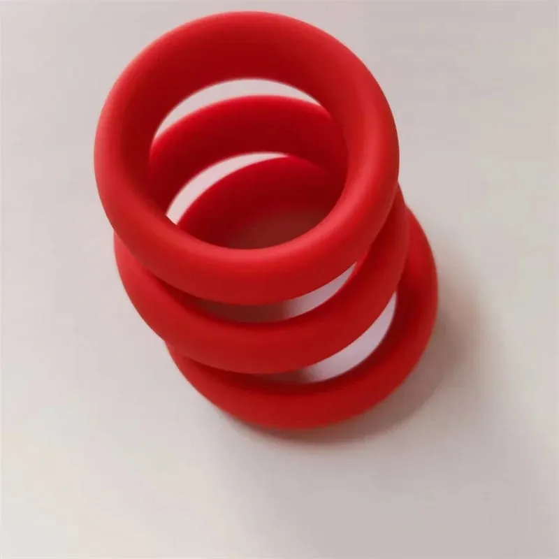 Male Penis Cock Ring Silicone Ball Stretcher Lock Delay Ejaculation Scrotum Testis Restraint Sex Toys for Men — image 2