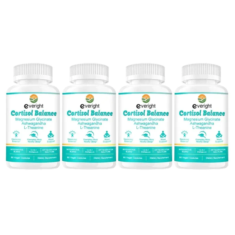 Cortisol Supplement na may Ashwagandha L-Theanine at Magnesium Glycinate – 14-in-1 para sa Stress Relief Mood Balance at Sleep Health — image 10