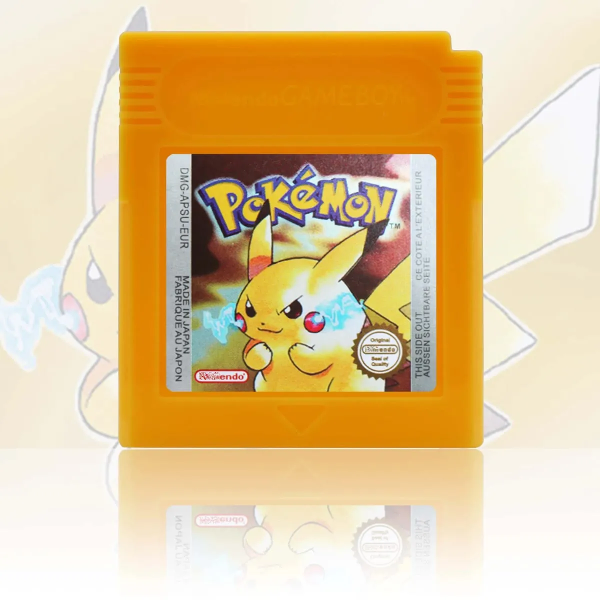 GBC/GBA EUR Version Pokemon Crystal/Yellow/Emerald/Fire Red/Leaf Green Game Cartridge Video Game Card High Quality with Battery