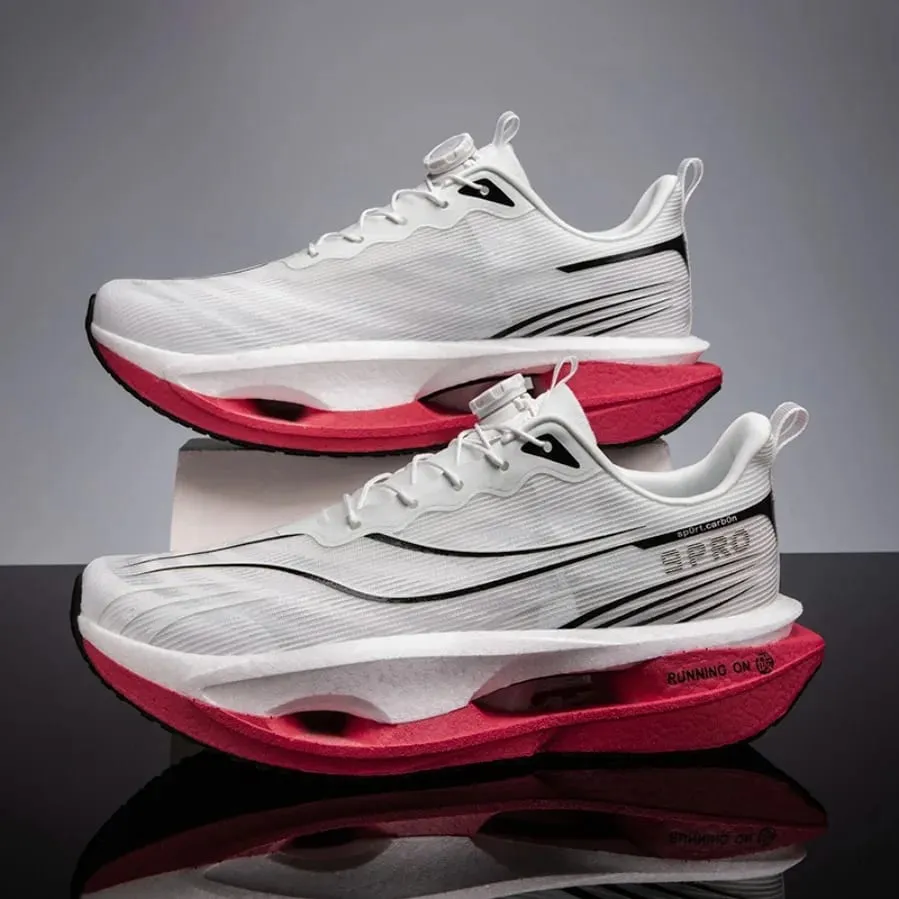 2026 Running Shoes Carbon Board Marathon Men Sports Breathable Lightweight Women's Comfortable Athletic Nonskid Casual Sneakers — image 2