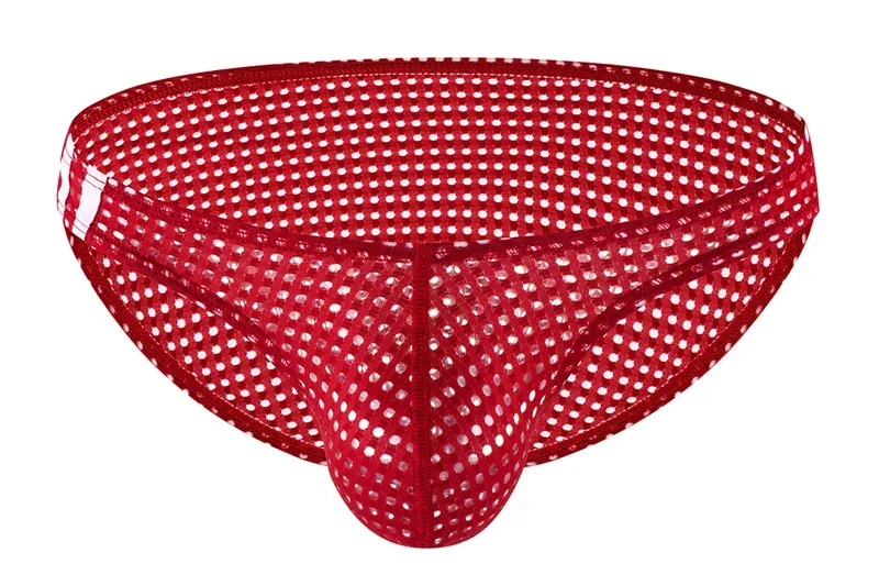 Mannen Slips Zomer Ademende Gaten Ondergoed U Bolle Dunne Lage Taille Heren Ondergoed Slips Slip Onderbroek Calzoncillos