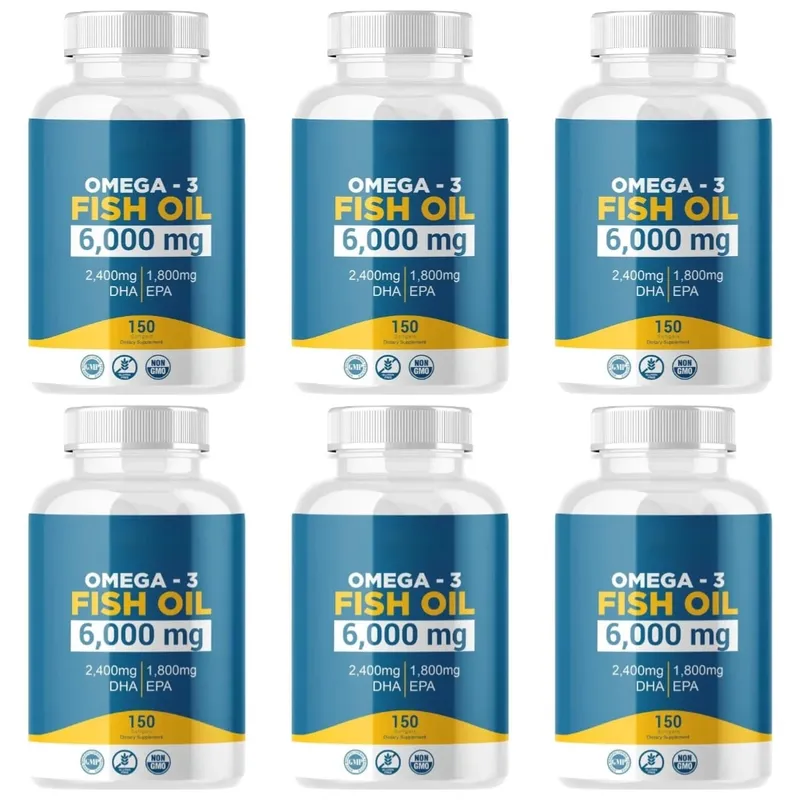 Omega-3-Fischöl-Kapseln, hochwirksames EPA-DHA-Tagesergänzungsmittel für Erwachsene, unterstützt die Immungesundheit der Gelenke, 150 Kapseln, gentechnikfrei — image 9