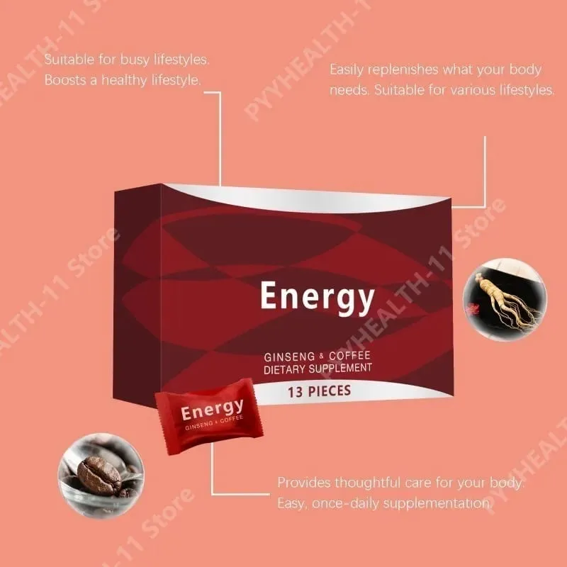 Ginseng Energy Coffee Support Sachets 13 Packs Herbal Vitality Supplement for Daily Focus Natural Stamina Support Portable Use — image 5