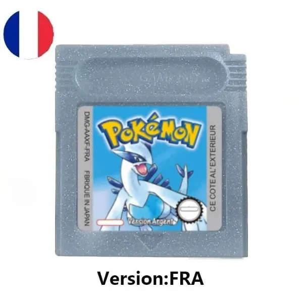 Many style Pokemon Red Blue Crystal Golden Green Silver Yellow GBC Game Card 16 Bit Video Game Cartridge Console Card GB/SP