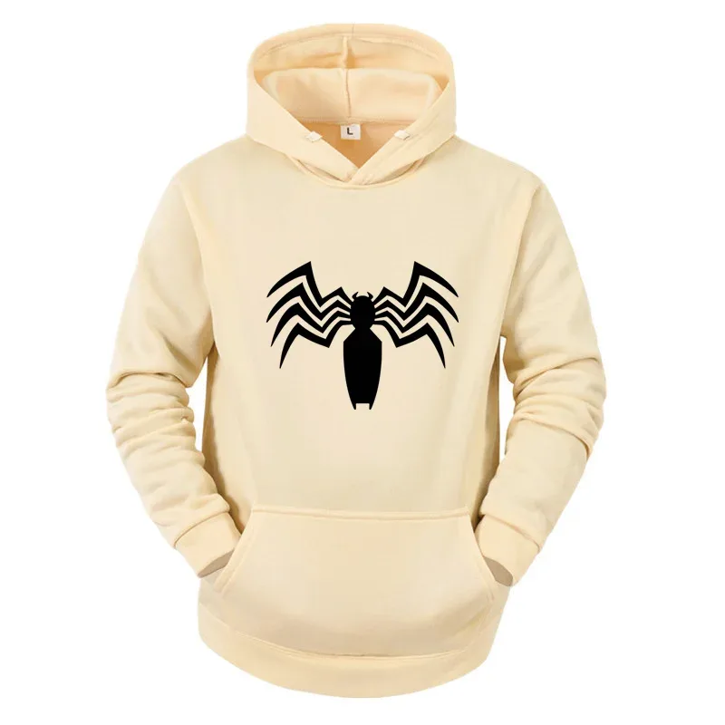 2026 Autumn and Winter New Men's Hoodie Street Fashion Spider Print Sportswear Women's Fleece Casual Fun Hoodie Men's Wear — image 10
