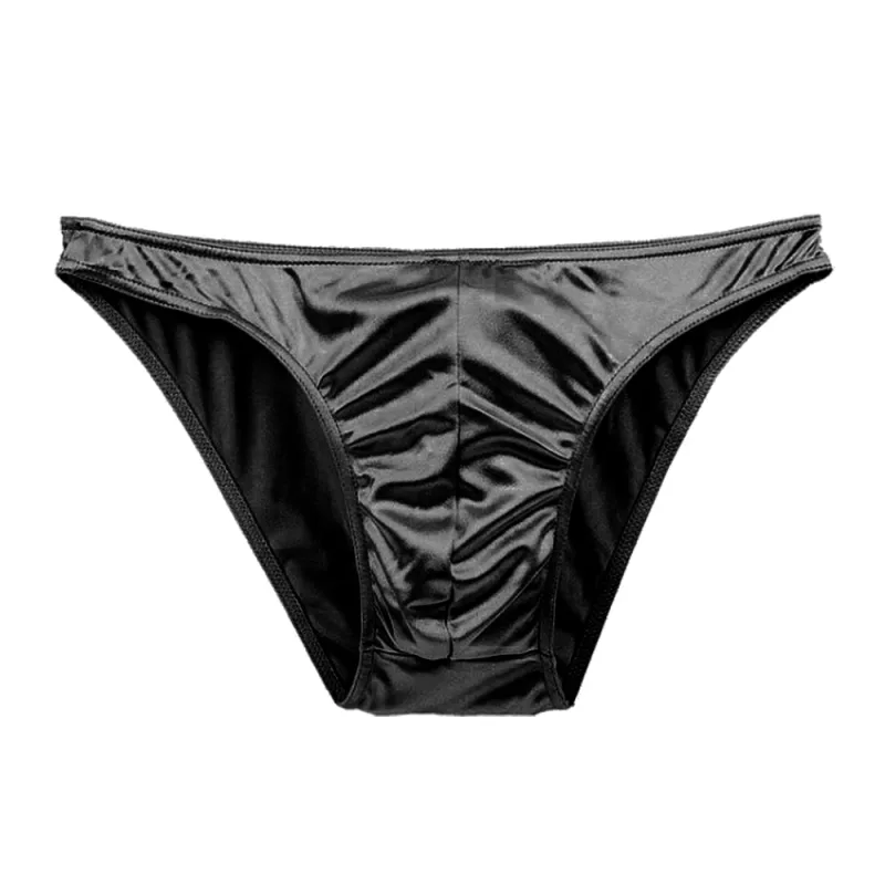 Mierside One Piese Plus Size bielizna męska-majtki męskie z gąbką uwypuklającą oddychające jedwabne majtki duże rozmiary dużo miękkie kalesony S-3XL