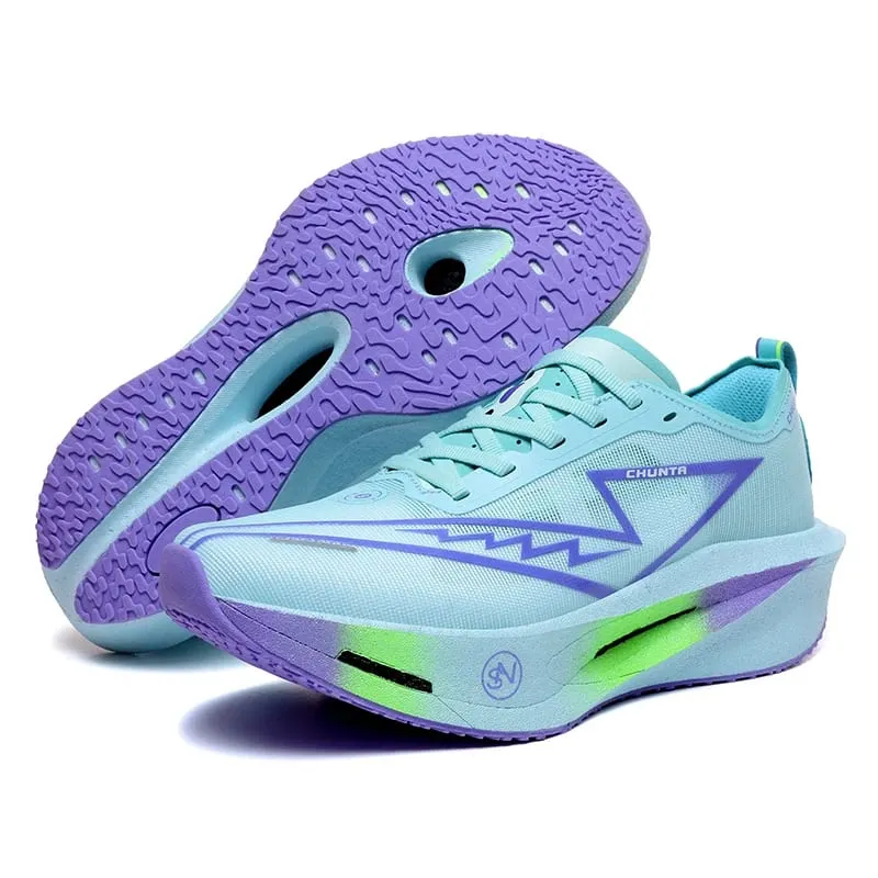 Men Running Shoes Marathon Carbon Board Speciality Sports Breathable Lightweight Women's Comfortable Athletic Chunta Sneakers — image 4
