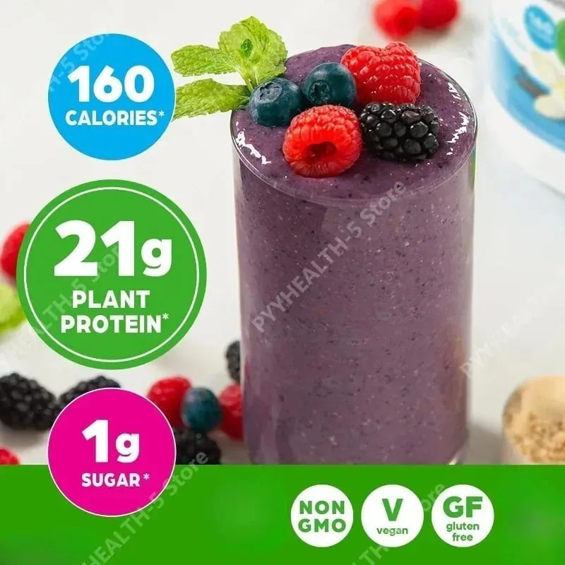 Vegan Protein Powder 21g Φυτική Πρωτεΐνη 8g Πρεβιοτικές Ίνες Χωρίς Υποστήριξη Λακτόζης Καθημερινή Διατροφική Υγεία 2,02 Lb