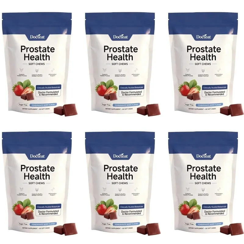 Docteat Prostate Health Gummies with Vitamin C Sugar-Free Pomegranate-Berry Flavor Immune Balance Antioxidant Support 60 Gummies — image 12
