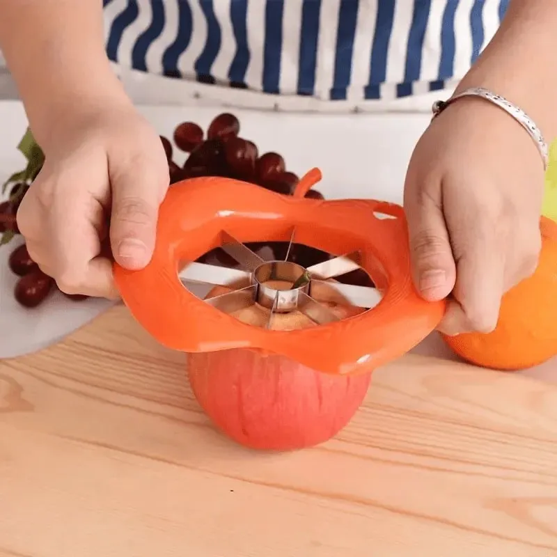 1pc Stainless Steel Apple Slicer - Manual Square Blade Kitchen & Dining Tool Ideal for Outdoor/Camping Outdoor kitchenware — image 3