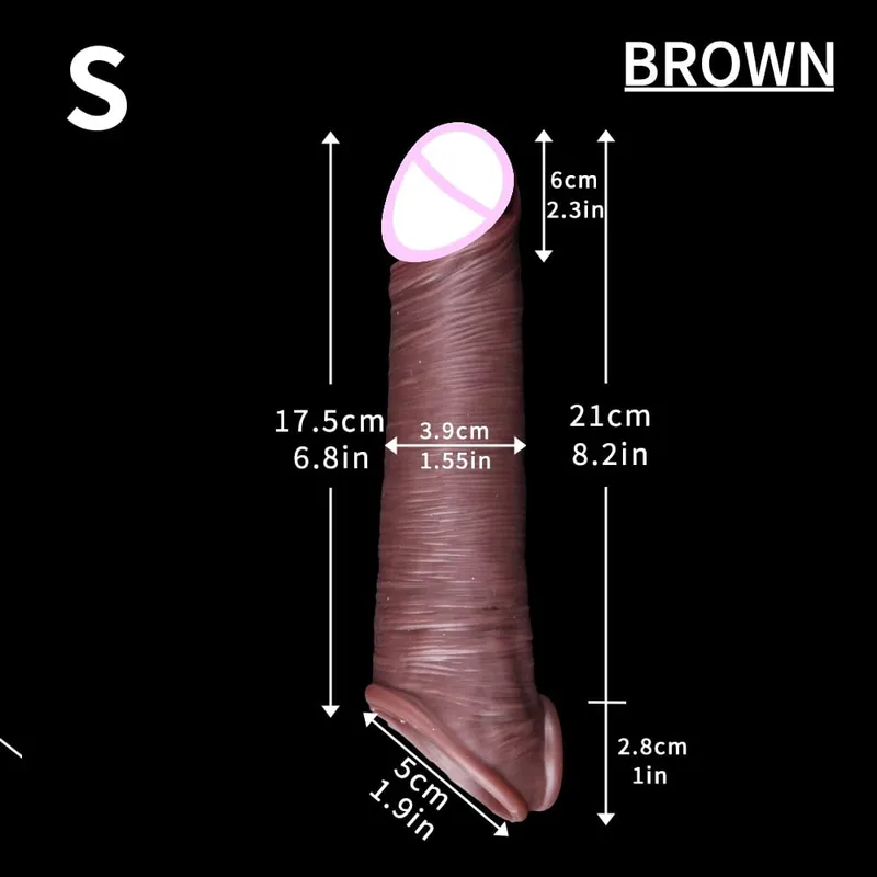 manggas para sa paninigas na Pagsasanay ng ari ng lalaki Sexy na may sapat na gulang na lalaki silikon ari ng lalaki manggas titi singsing extender male sex toy dildo titi