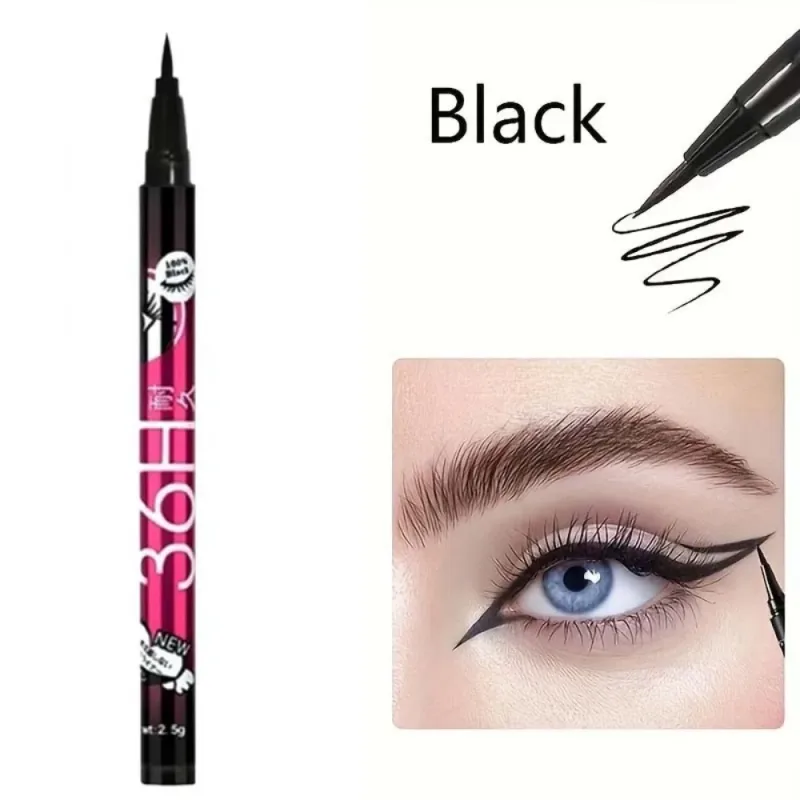 1/3/5pcs Smooth Black Liquid Eyeliner Pen Ultra-fine Pen Tip 36H Eye Liner Pencil Waterproof Long-lasting Beginner Make-up