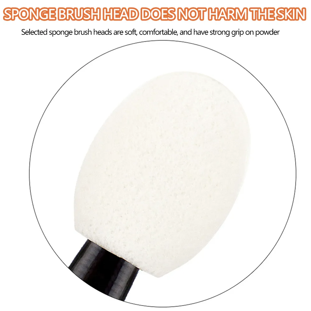 50/100pcs Eyeshadow Applicators White Dual Sides Eye Shadow Brush Makeup Sponge Brushes For Girls Cosmetic Tool Applicators — image 3