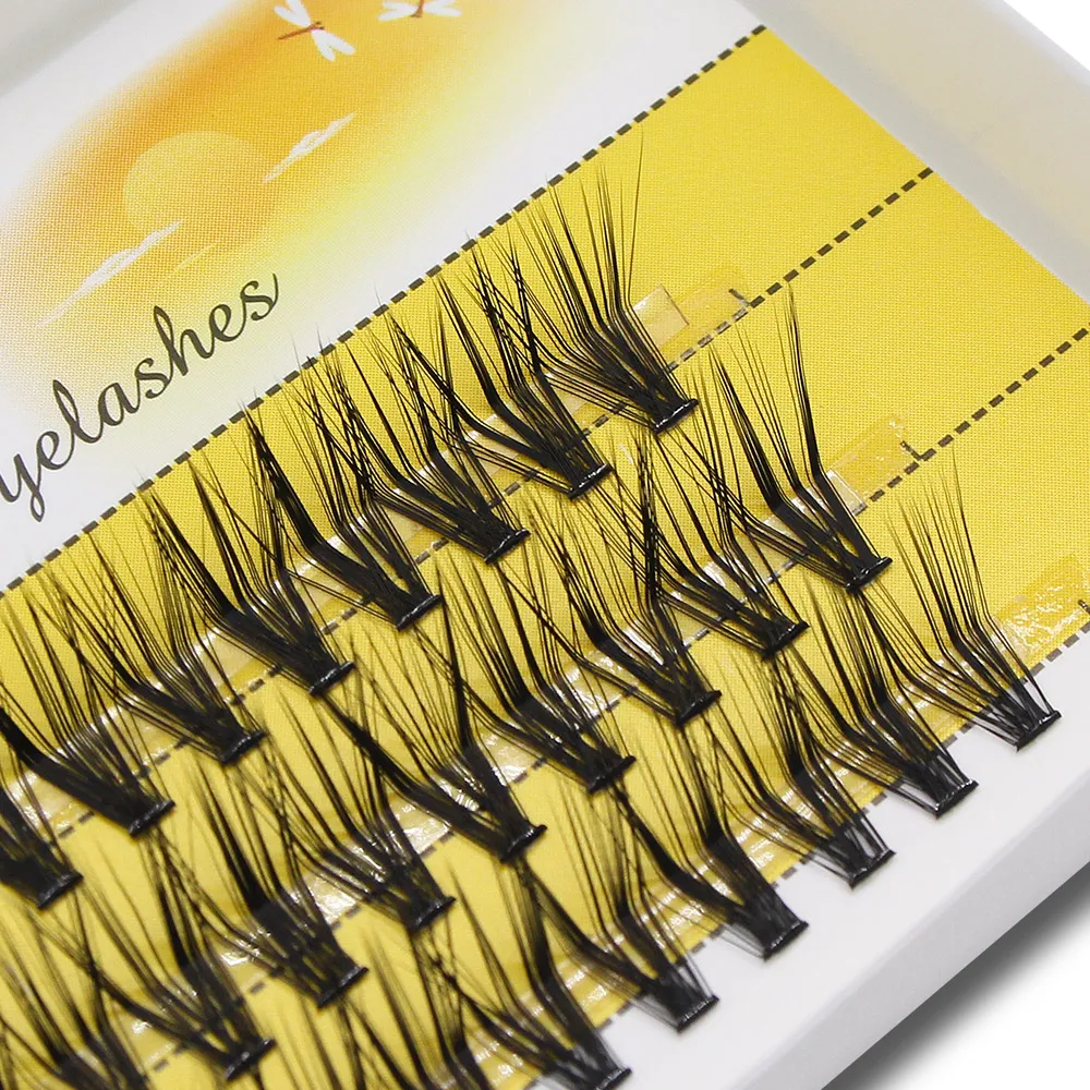 Prefessional M Curl Foxy Eyes Lashes Cluster Soft Silk Individual Eyelashes Extension Makeup False Eyelash L Curl Fox Eye — image 4