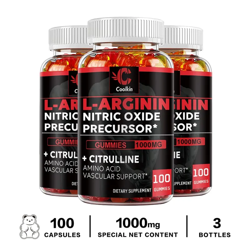 L-Arginine Supplement - for Energy Strength and Endurance Support During Exercise | Muscle Mass Non-GMO