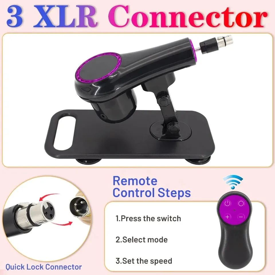 Entry-Level Dildo Sex Machine A2/F2 3XLR with Suction Cups Versatile Adult Toy Accessories for Male Female Sex Products