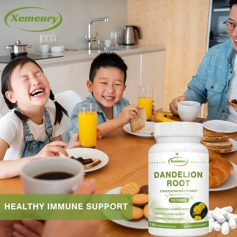Dandelion Root Extract Capsules for Liver Detox Protection Liver Support Strong Immune System Normal Blood Pressure & Sugar — image 6