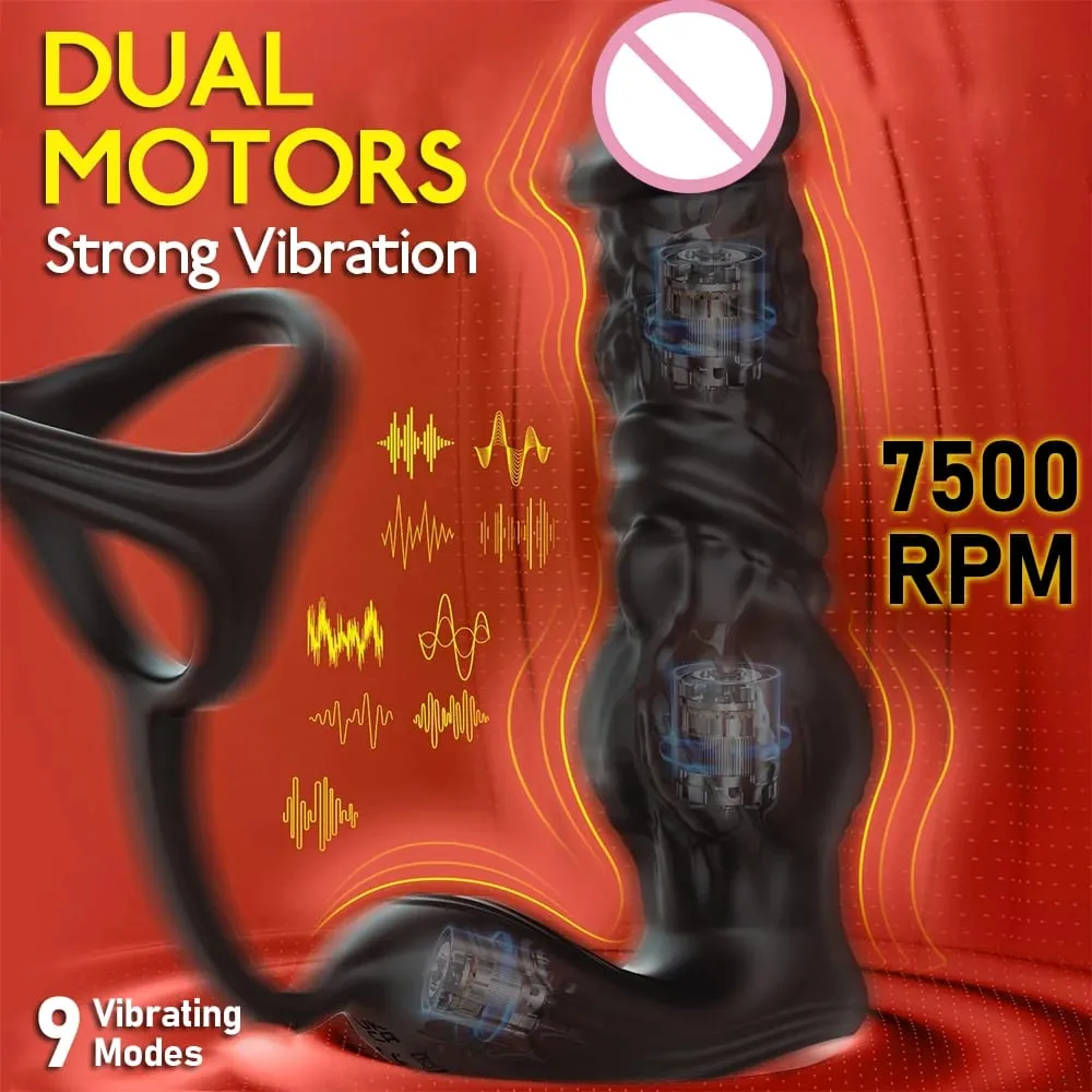 APP/remote Control Retractable Dildo 6 in 1 Male Prostate Massager High-speed Thrust Electric Anal Plug Anal Vibrator Sex Toys