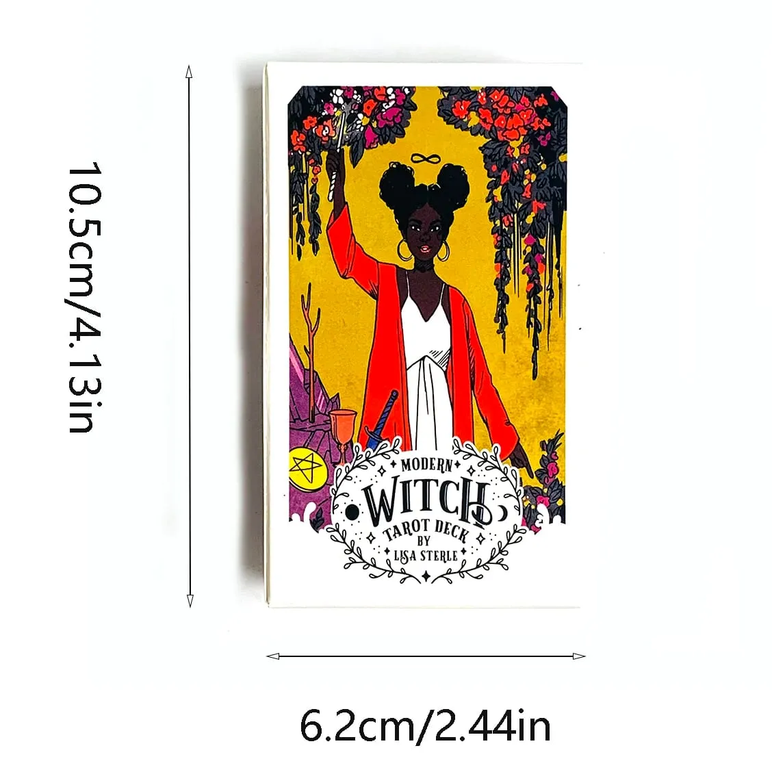 Modern Witch Tarot Cards A 78 Deck Oracle English Divination Borad Playing Games，Perfect For Beginners Women Girls Personal Use