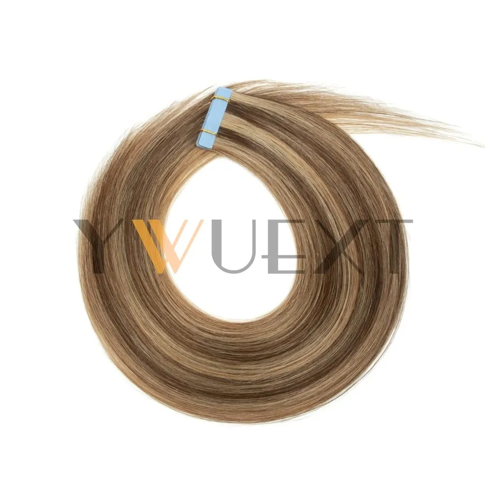 Real Human Hair Tape in Extensions 12''-20'' Natural Straight Black Seamless Tape Hair On Double Sided Tape 20pcs 50g/pack — image 13