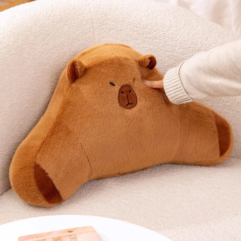 50cm Cute Capybara Cushion Comfortable Car Lumbar Support Pillow Lumbar Backrest Cushion Suitable For Home And Office Use