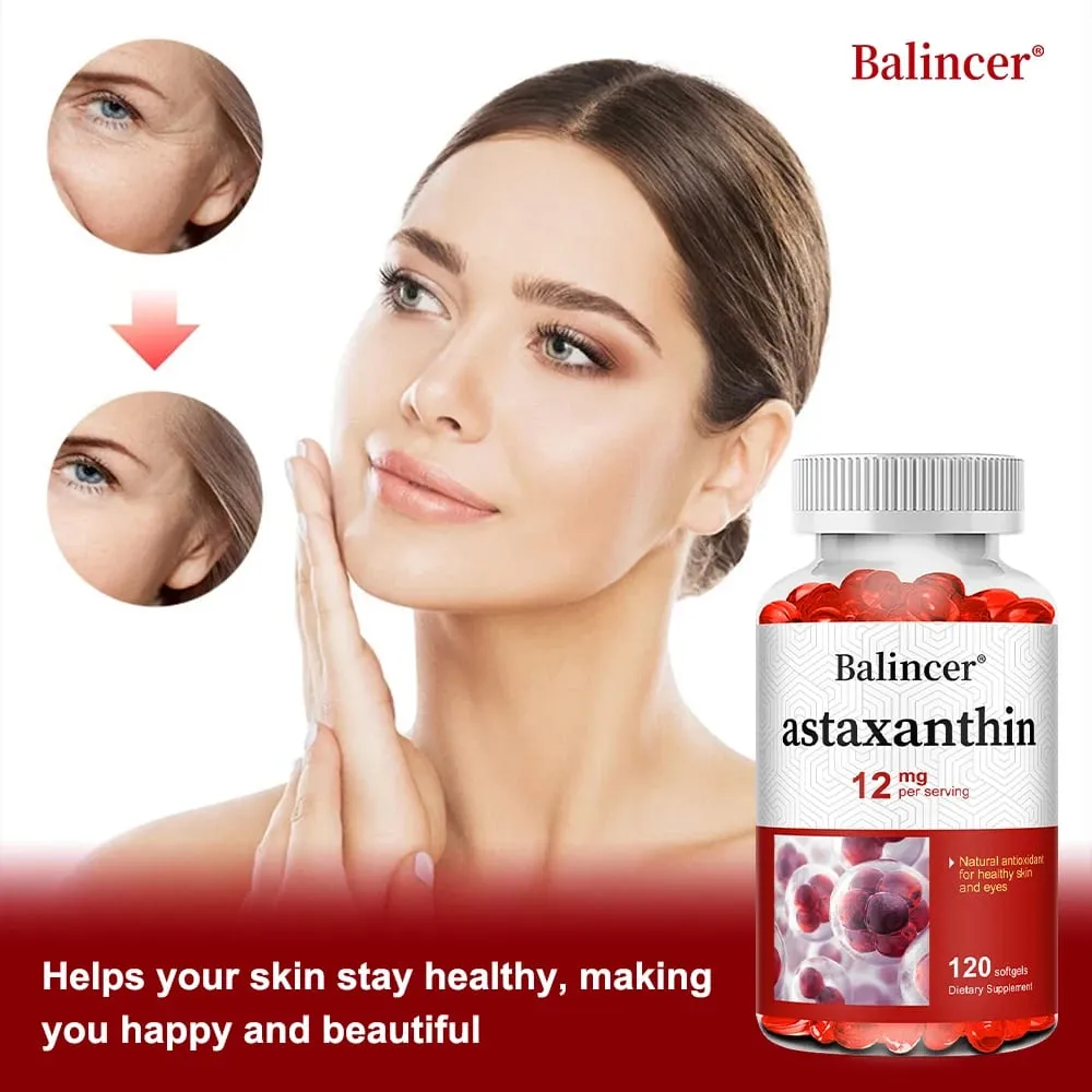 Astaxanthine 12 mg – Soutient la santé des yeux, la santé des articulations, la circulation interne, la santé de la peau, stimule l'immunité, améliore la digestion. — image 6