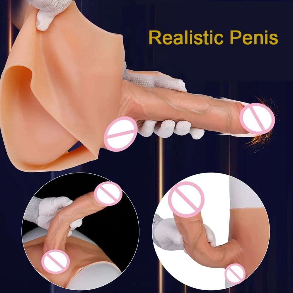 Silicone Strapon Realistic Penis Pants Wearable Solid Dildo Panties Vagina Massager Sex Toys For Women Lesbian Sexy Tools