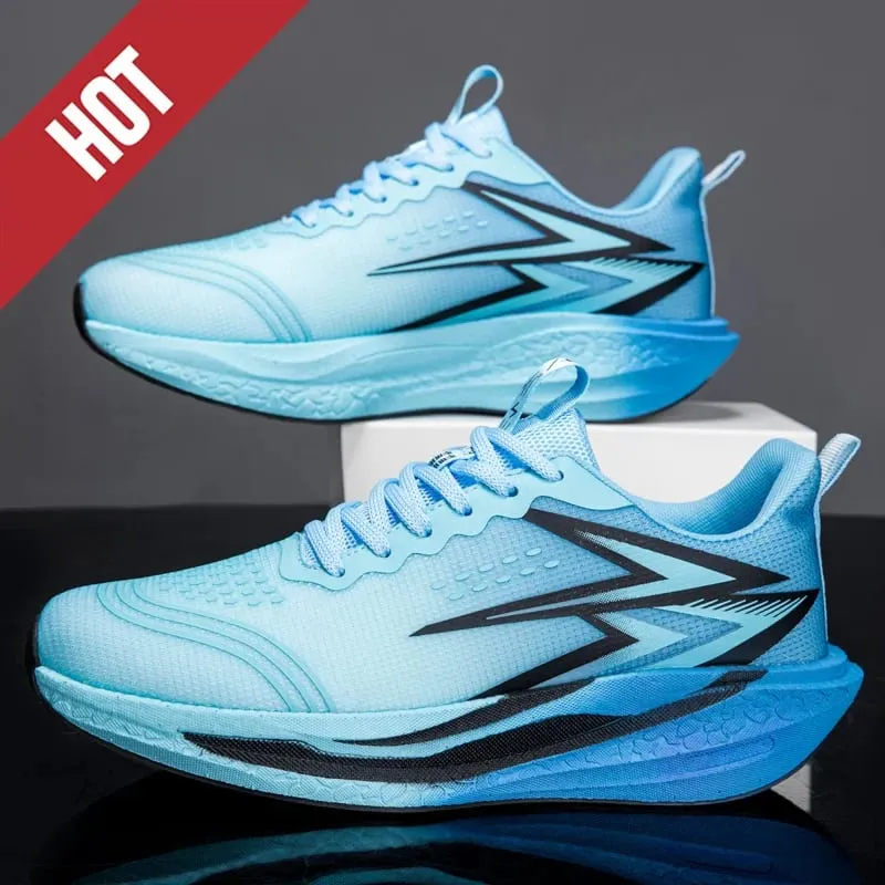 NEW Running Shoes Carbon Board Marathon Men Sports Breathable Lightweight Women's Comfortable Athletic Nonskid Sneakers Casual — image 9
