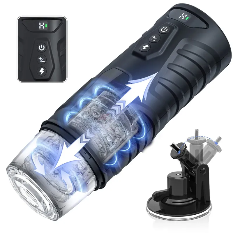 Automatic Masturbator for Men Telescopic Rotation Masturbation Cup with Handle Phone Stand Adult Goods Sex Toy for Men 18+ — image 8