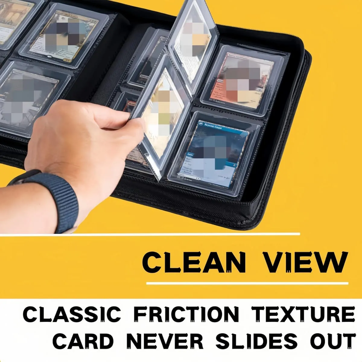 TopLoader 4-Pocket Card Binder (160 Cards) – Black/ Industrial-strength storage for TCG & sports cards. Collector's dream — image 4