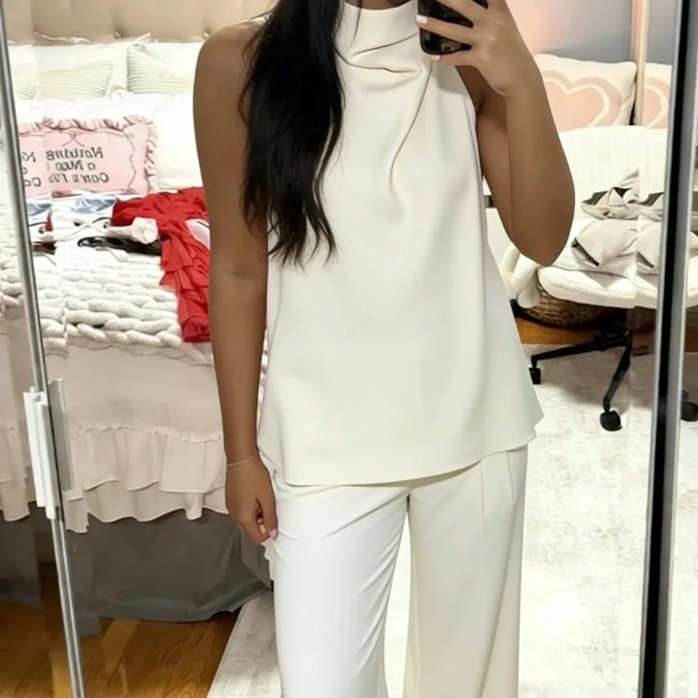 Women Summer Coquette Backless Halter Crop Tops Solid Satin Slip Tank Top Casual Office Ladies Off Shoulder Evening Party Vests