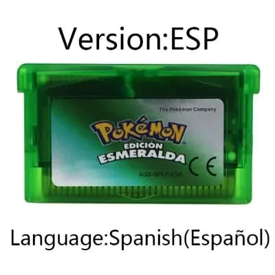 GBA Game Pokemon Series Video Game Cartridge Console Card Pokemon Emerald FireRed Ruby LeafGreen Sapphire Multi-language