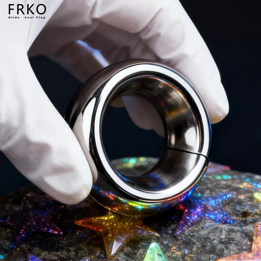 Metal Weight Screw Lock Penis Ring Scrotum Pendant Ball Stretcher Testis Cock Ring Penis Restraint SM Sex Toys For Men Gays
