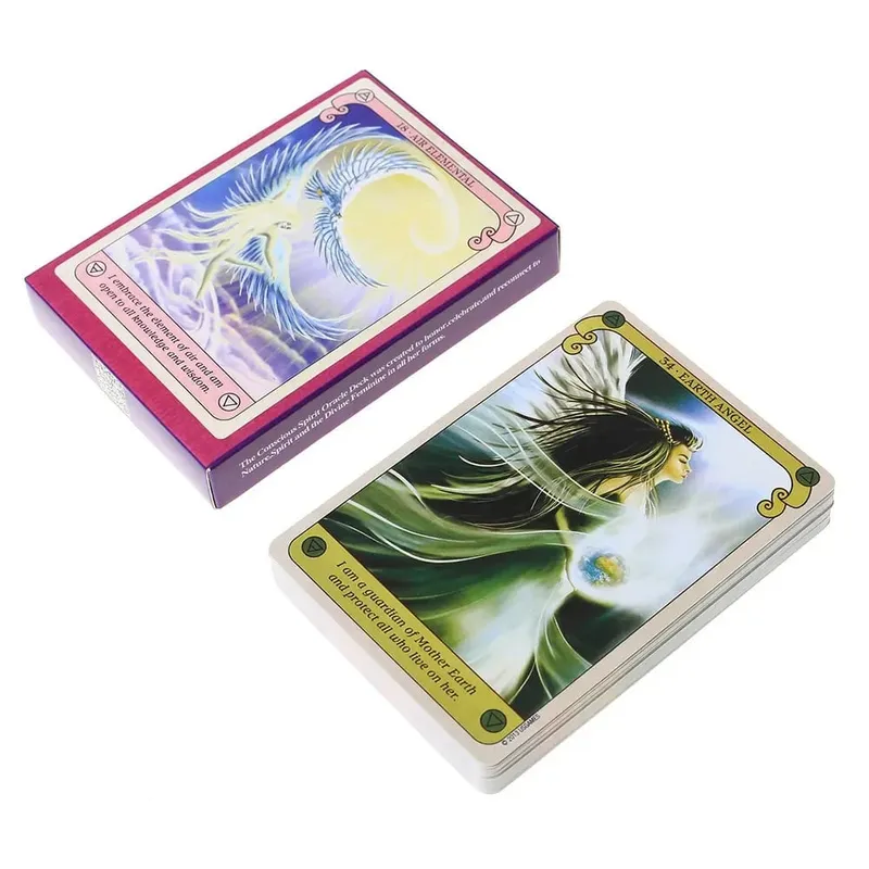 Conscious Spirits Oracle Card A 45 Cards Durable Fashionable Party Fun Playing Card Tarot Card Deck Board Games