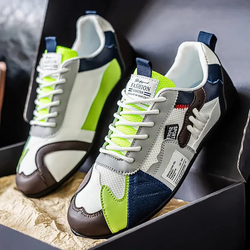 Men's Trendy Black and Gray Color-Blocked Mesh Breathable Casual Sports Shoes Summer Thin Retro Forrest Gump Shoes Lightweight Soft-Soled Shock-Absorbing Non-Slip Versatile Wear-Resistant Men's Shoes — image 3