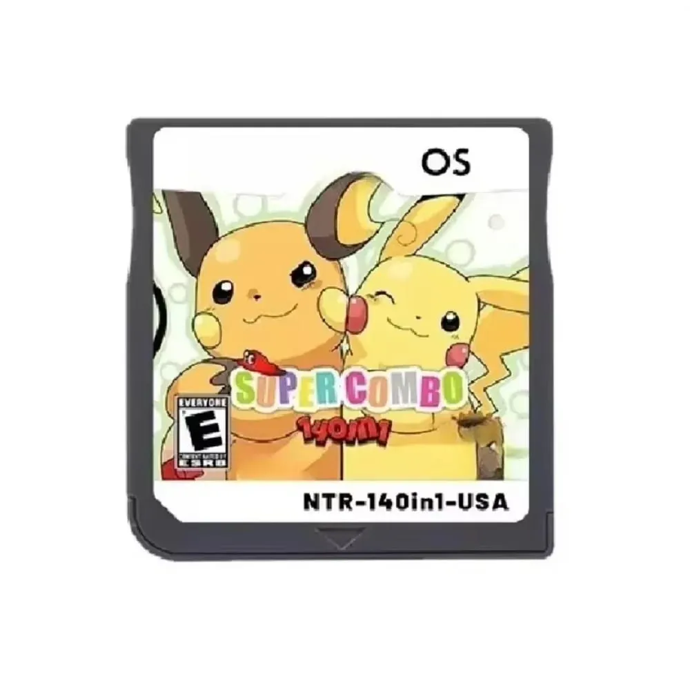 Pokemon 140-in-1 Super Combo V1.0 Retro NDS Video Game Cartridge English Version - Children's Gift Collection — image 1