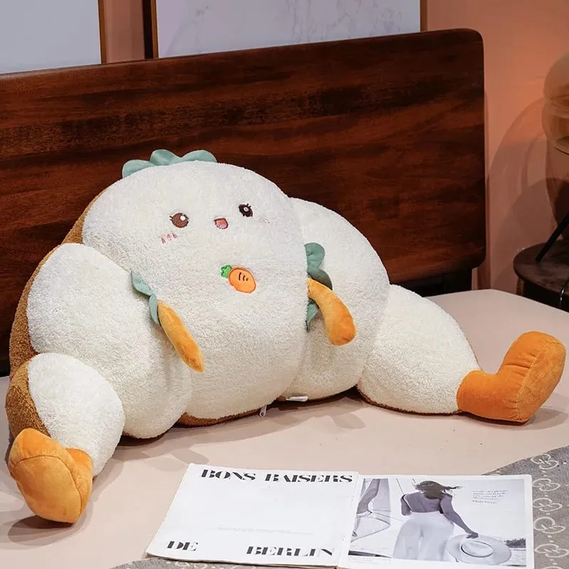 70 cm Croissant Polštář bederní opěrky Roztomilý Kapybara Mrkvový Toast Měkká vycpaná plyšová hračka Pohovka Polštář Židle Opěradlo Polštář Přívěsek Dárek