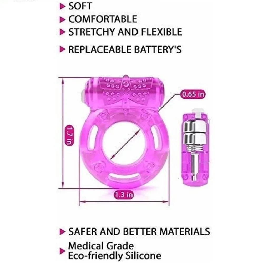 Vibrating Clitoral Stimulator Strong Penis Erect Rings Erection Enhance Sex Ability Product Sex Toys For Men — image 3