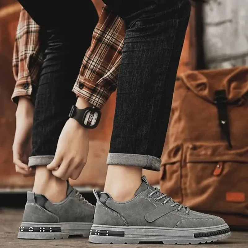 Men's Vulcanized Shoes Winter Casual Sneakers Comfortable Work Shoes for Men Breathable Soft Sole Safety Shoes Men Work Footwear — image 6